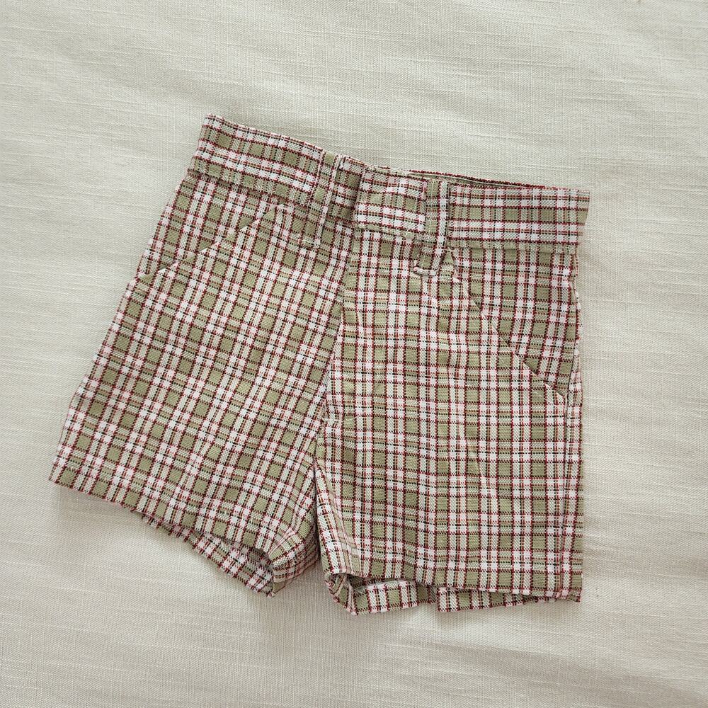 Vintage 70s Plaid Shorts 4t